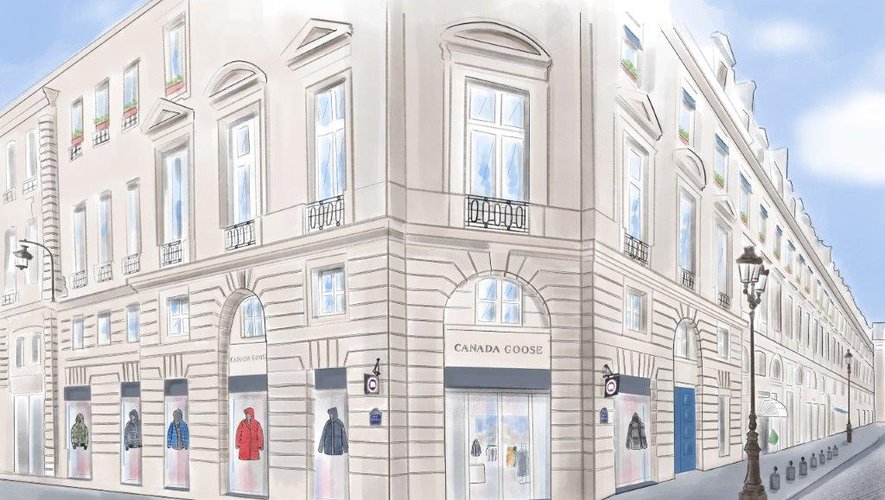 Canada Goose ouvre sa première boutique parisienne rue Saint-Honoré.