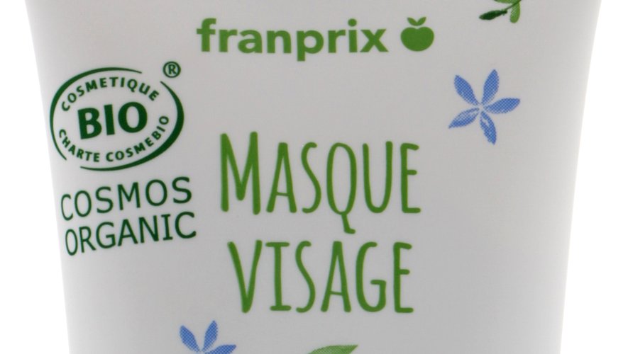 L'un des masques pour le visage issus de la première ligne de cosmétiques bio de Franprix.
