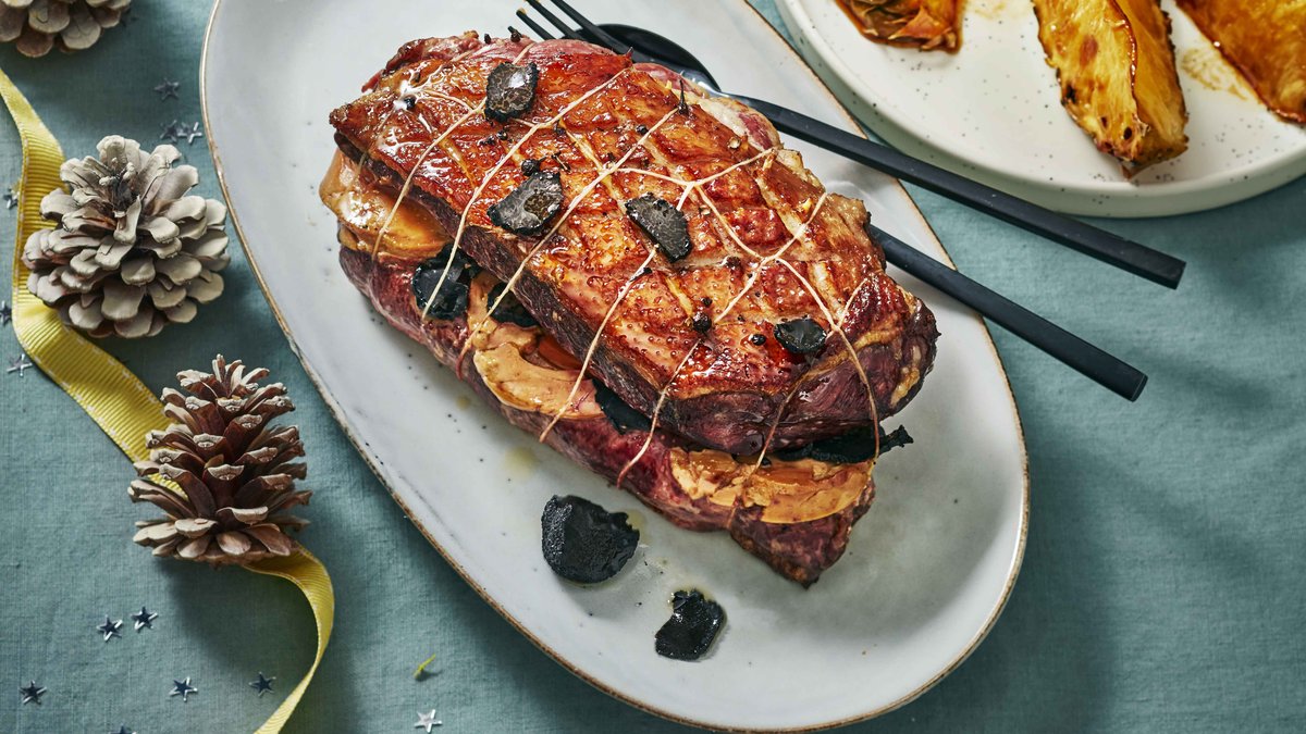 Recette Roti De Magret De Canard Farci Au Foie Gras Et A La