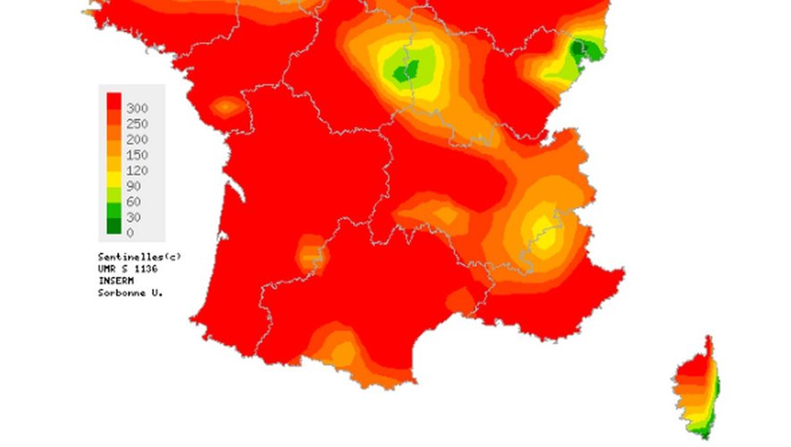 Gastro-entérite : toute la France dans le rouge