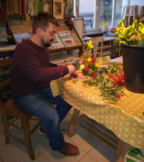 Sébastien Boscus, gérant de la ZAC et grand amateur de fleurs.
