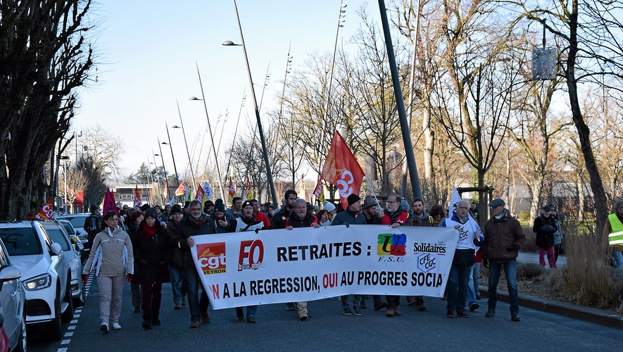 Environ 200 personnes ont  battu le pavé samedi 11 janvier à Rodez.