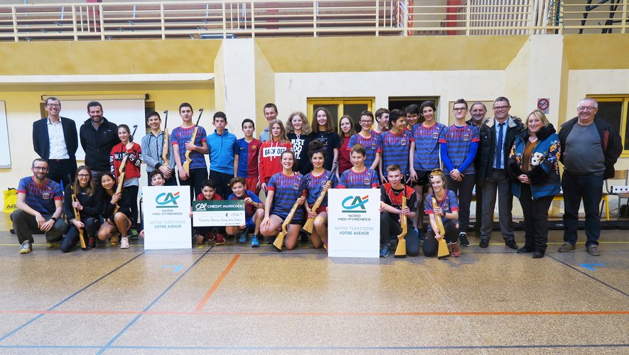 Les professeurs d’EPS du collège de la Viadène présentent leur projet de Biathlon Laser.