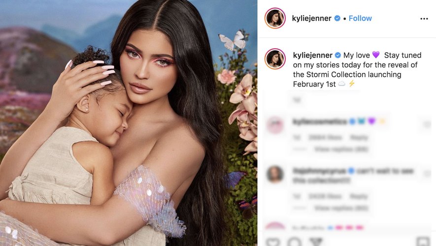 Kylie Jenner dévoile sa collection de maquillage dédiée à sa fille Stormi