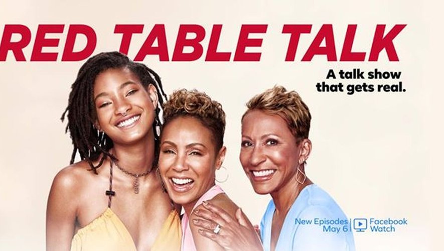 Le talk-show "Red Table Talk" avec Jada Pinkett Smith, Willow Smith et Adrienne Banfield-Norris a été lancé le 7 mai 2018 sur Facebook Watch.
