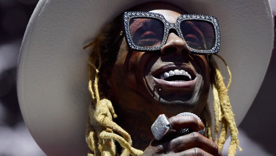 Lil Wayne sur la scène du festival Governors Ball 2019, le 31 mai 2019 à New York