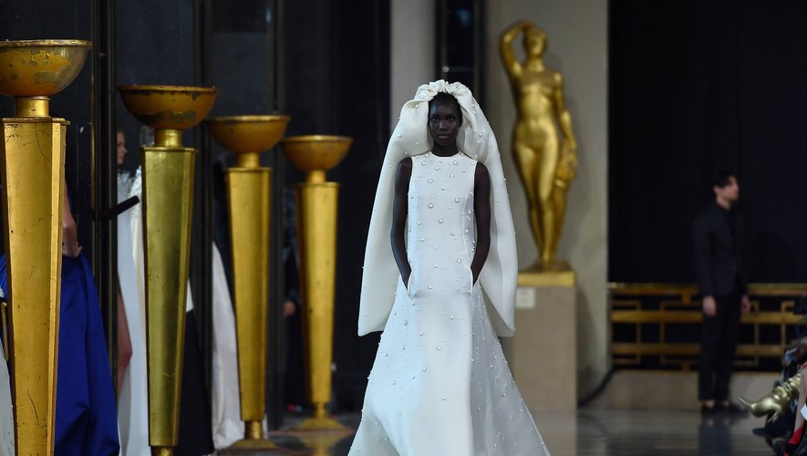 La mariée de Stephane Rolland. Paris, le 21 janvier 2020.