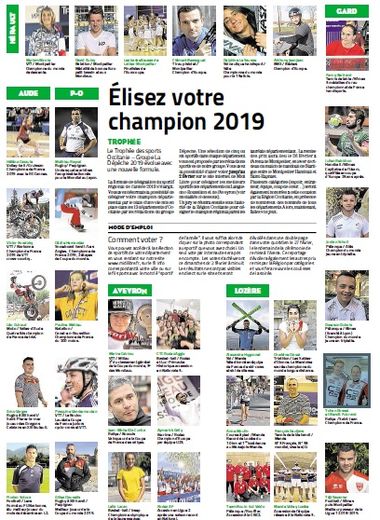 Voici les 34 sportifs qui concourent pour le titre.