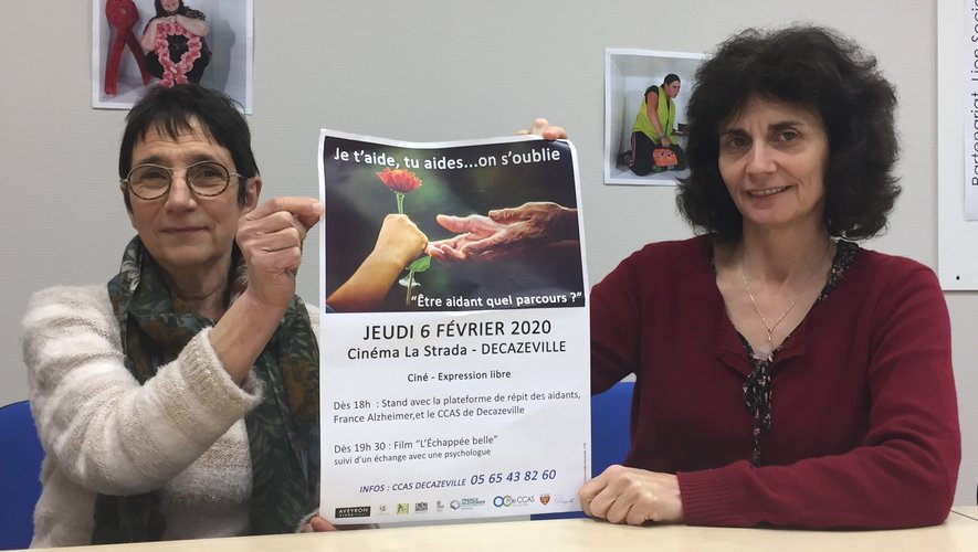 Michèle Ginisty de France Alzheimer et Sylvie Lyan, du Soleil du causse, apporteront des réponses aux personnes proches des malades en situation de dépendance.