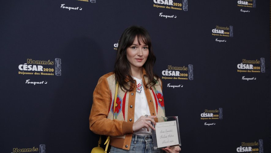 L'actrice française Anaïs Demoustier à son arrivée pour le déjeuner des nommés aux César, le 9 février 2020 à Paris.