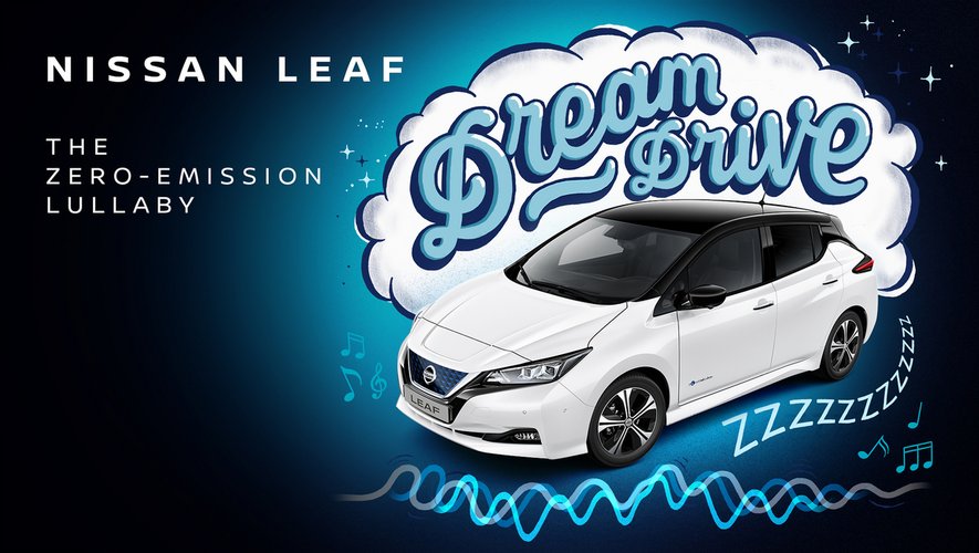 Nissan a créé l'album LEAF Dream Drive pour endormir les enfants dans les voitures électriques.