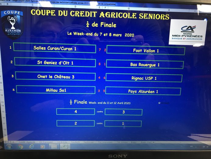 Quart de finale de la coupe d'Aveyron.