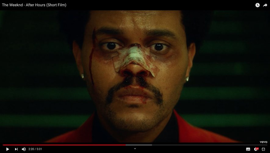 The Weeknd dans le clip de "After Hours"