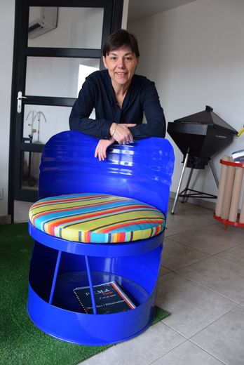 A la tête de l’entreprise depuis 2012, Sandrine Pomié innove avec une nouvelle gamme de mobilier design.	AD