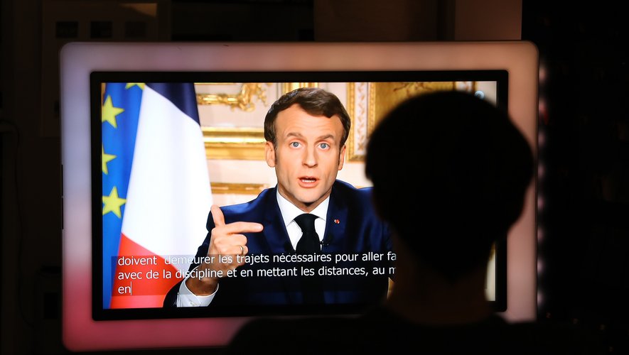 L'allocution du président Emmanuel Macron a été suivie par un total de 35,3 millions de téléspectateurs lundi soir