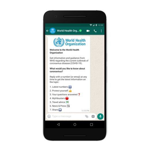 WhatsApp et l'OMS lancent le service WHO Health Alert sur WhatsApp pour répondre aux questions concernant le Covid-19.
