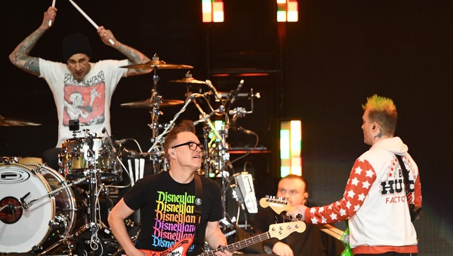 Blink-182 lors du concert iHeartRadio ALTer EGO au Forum de Inglewood, en Californie, le 18 janvier 2020