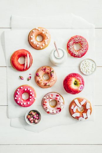 Donuts à la pomme Pink Lady