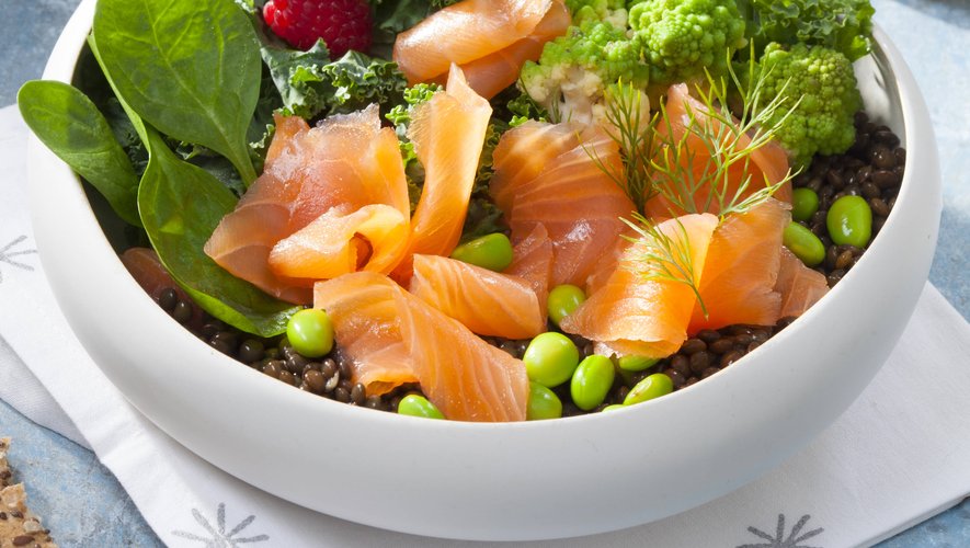 Poké-Bowl au saumon et légumes de saison
