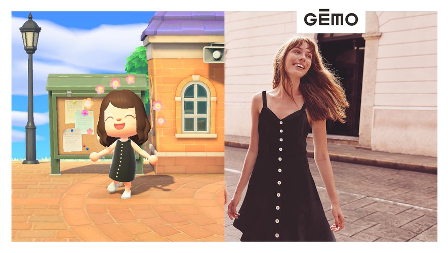 Gémo présente sa nouvelle collection dans le jeu "Animal Crossing".