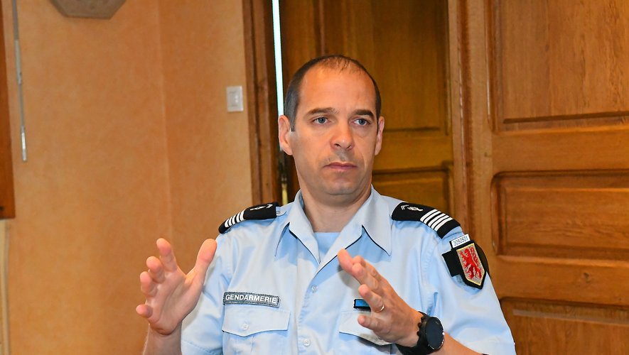 Le colonel Yann Fagard, commandant du groupement de gendarmerie de l’Aveyron.