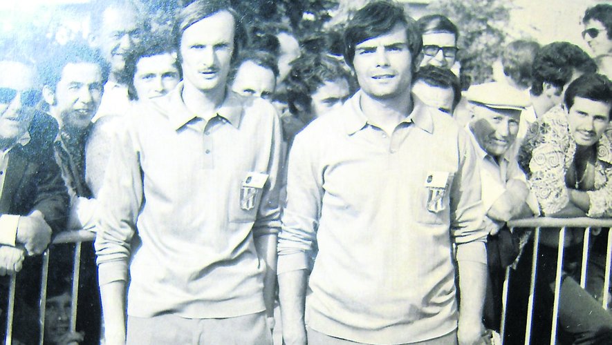 Jean-Claude Catusse et René Sénézergues (Trépalou), champions de l’Averyon en 1971 et quarts finalistes au championnat de France.