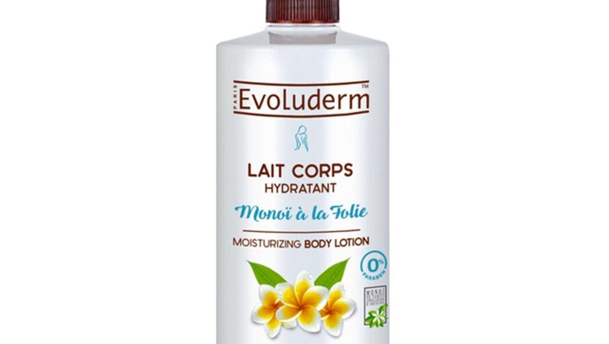 Le Lait Corps Hydratant Monoï à la Folie de la marque Evoluderm.