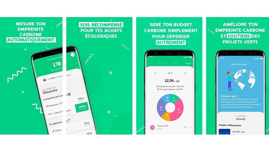 L'application Greenly sous Android