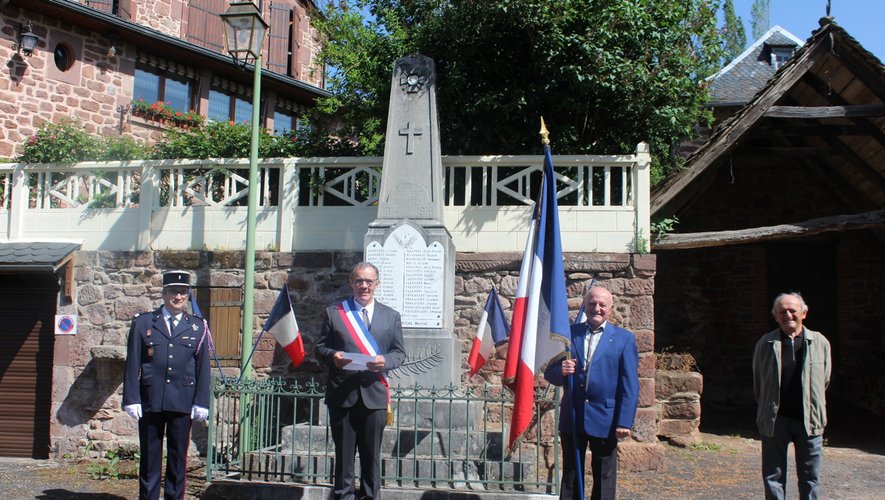 La commémoration à Canet-de-Salars qui a suivi celle de Saint-Laurent-d’Olt.