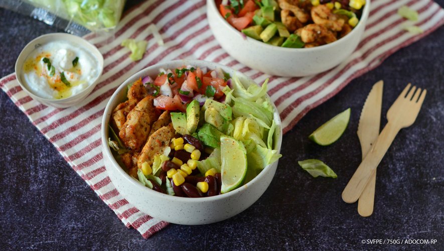 Salade bowl à la mexicaine