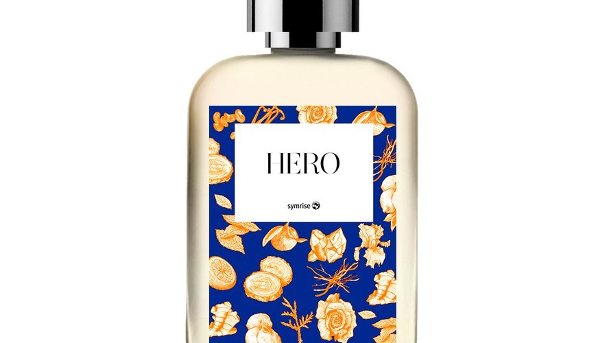 L'eau de Cologne "HERO" imaginée par dix-neuf parfumeurs Symrise.