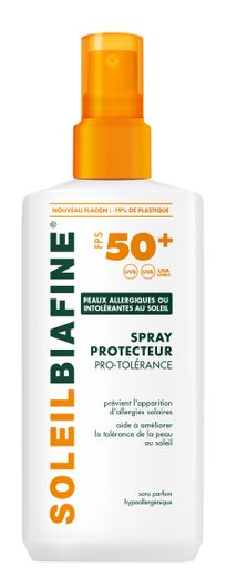 Le Spray Protecteur Pro-Tolérance SPF 50+ de SoleilBiafine.