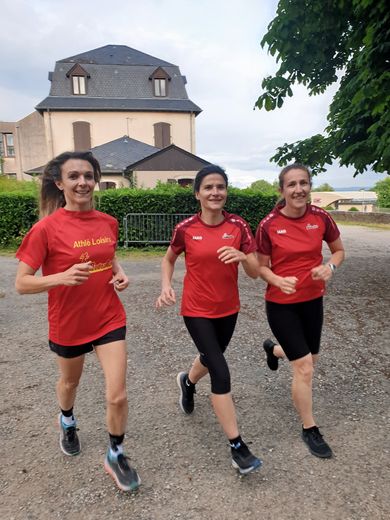 Adeline, Carine et Christelle ont retrouvé les joies de la course à plusieurs.