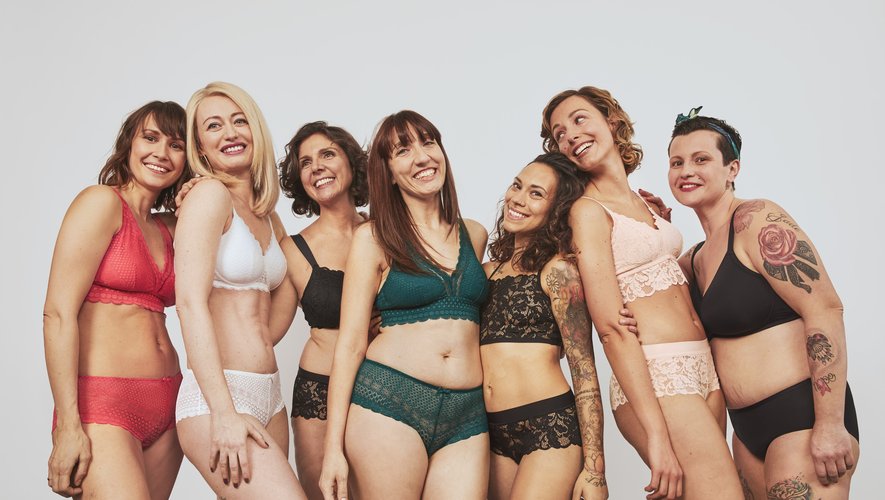 Les sept muses de la collection "Yes!", première ligne de lingerie post-mastectomie d'Etam.