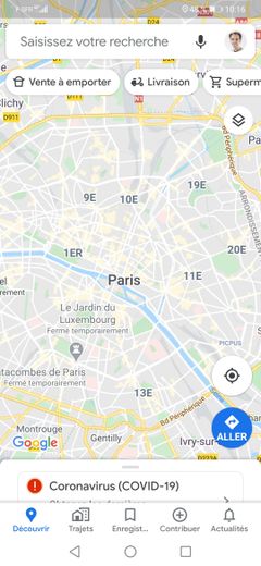 Google Maps propose de localiser en un clin d'oeil les restaurants proposant de la vente à emporter ou même la livraison à domicile.