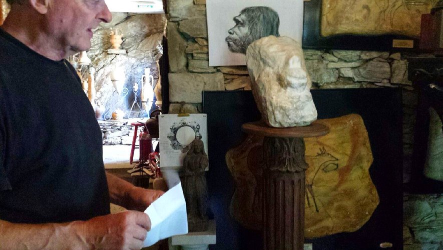 Guy Savy a découvert Horizon, la première tête préhistorique sculptée...