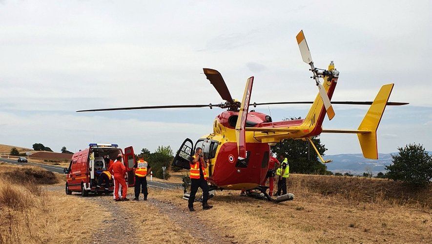 Le Dragon a évacué une victime à l'hôpital Lapeyronie de Montpellier.