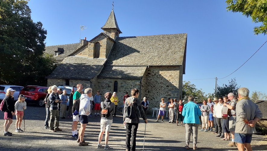 La présentation du village et de l’église par Colette.