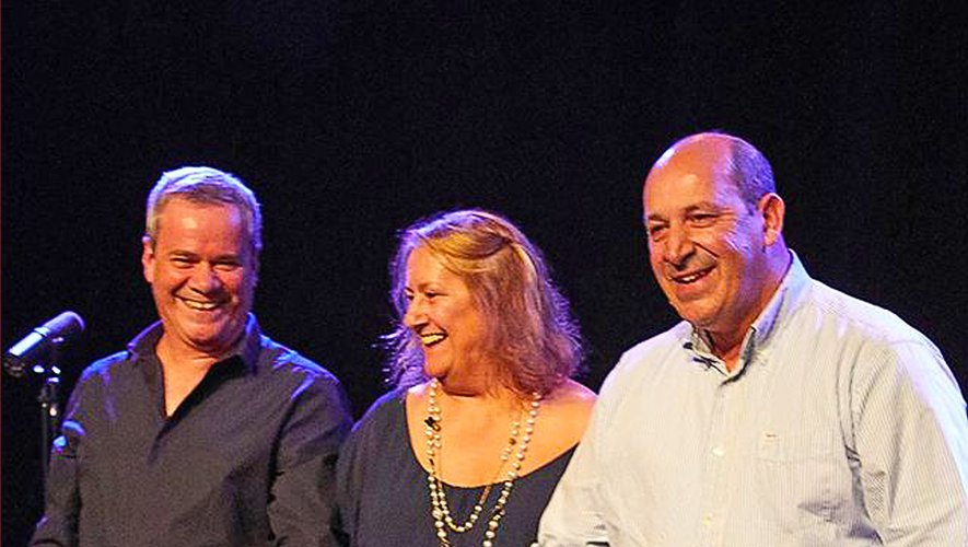 Une fin de concert avec de gauche à droite : Philippe, Anne et Fouad.