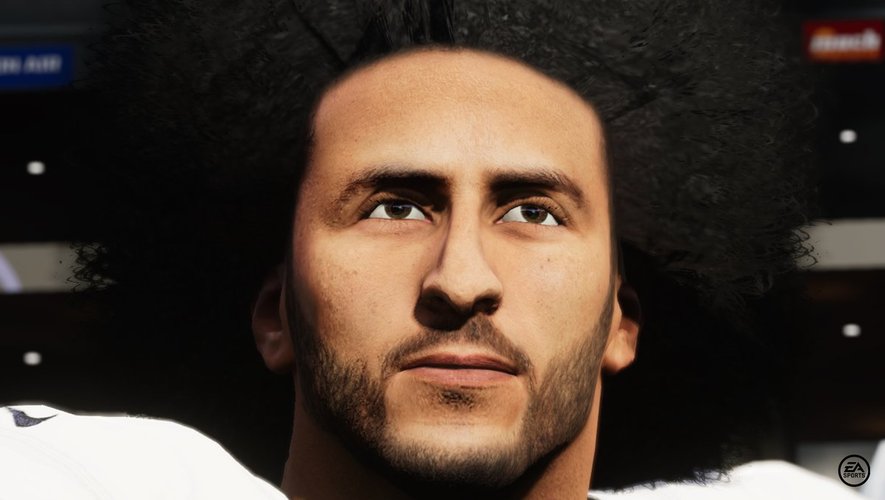 EA Sports a dévoilé un premier visuel de Colin Kaepernick pour le jeu vidéo "Madden NFL 21" sur Twitter.