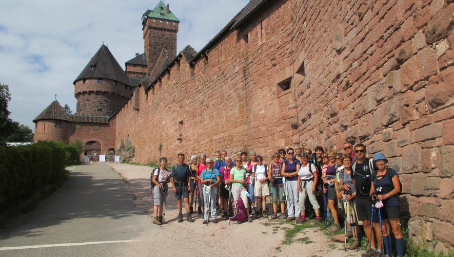 La randonnée sur les châteaux forts d’Alsace a ravi les participants.