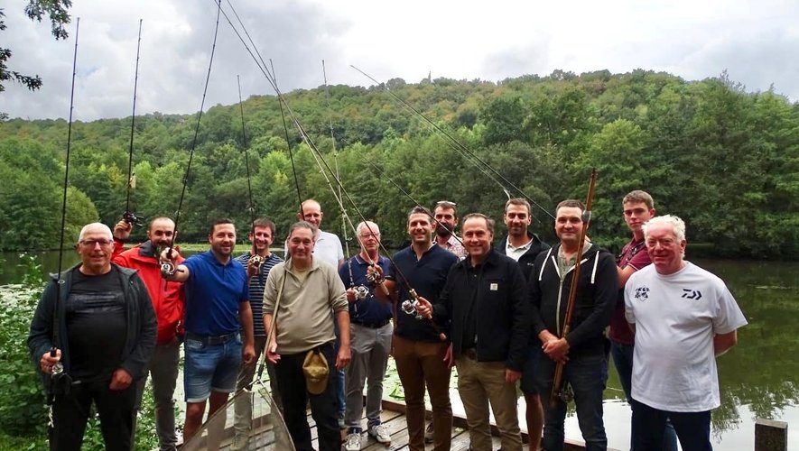 Les membres de l’équipe "Ensemble pour l’avenir de la pêche à Rodez",