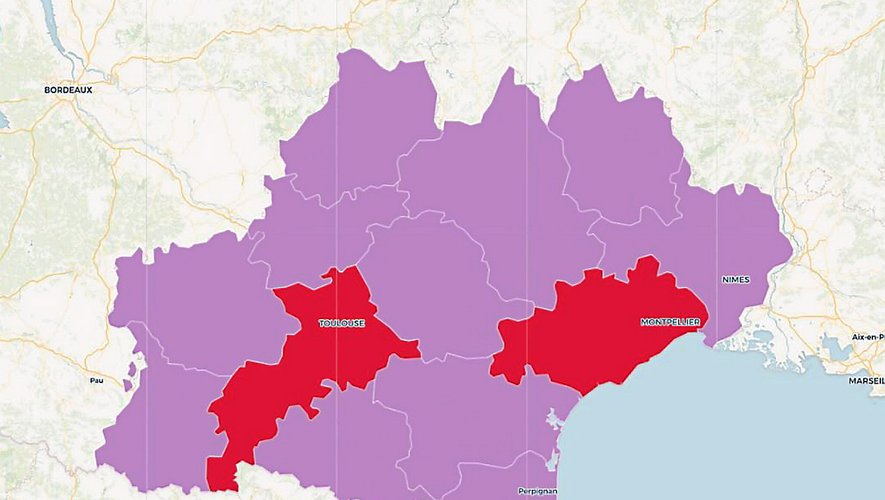 Deux départements de la région Occitanie sont en zone d’alerte renforcée.