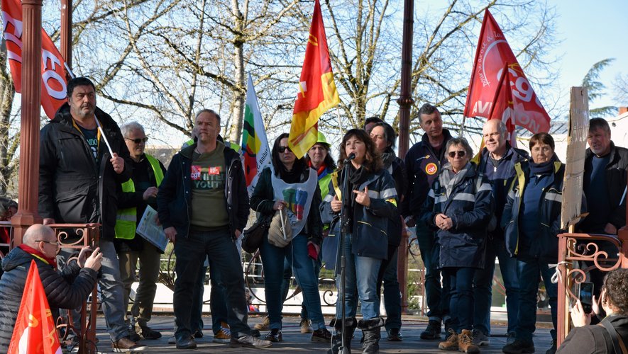 Laurence Cahors, secrétaire générale de la CGT FATP, s'était exprimée lors des manifestations de février dernier. 