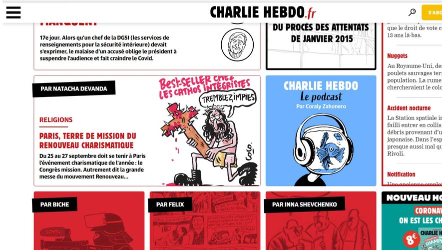 Depuis le 11 septembre, Charlie Hebdo propose une formule audio de son numéro hebdomadaire.