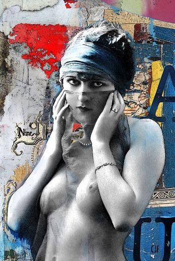 Jean-François Caudry met en scène des nus des années folles, sur un mixage numérique. 