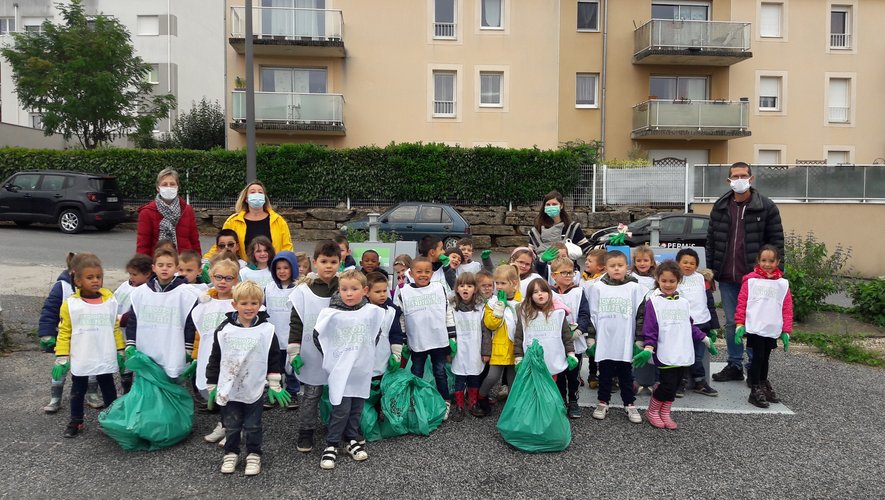 Les élèves  de la maternelle Jean-Boudou ont nettoyé la nature