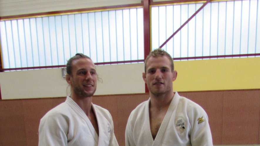 Arthur Clerget et Mathias Boucher les deux invités du Judo Villefranche.
