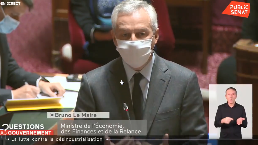 Bruno Le Maire, lors de la séance des questions au Gouvernement
