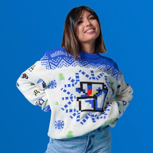 Le pull "MS Paint Ugly Sweater" est vendu au prix de 69,99 dollars, soit un peu plus de 58 euros.
